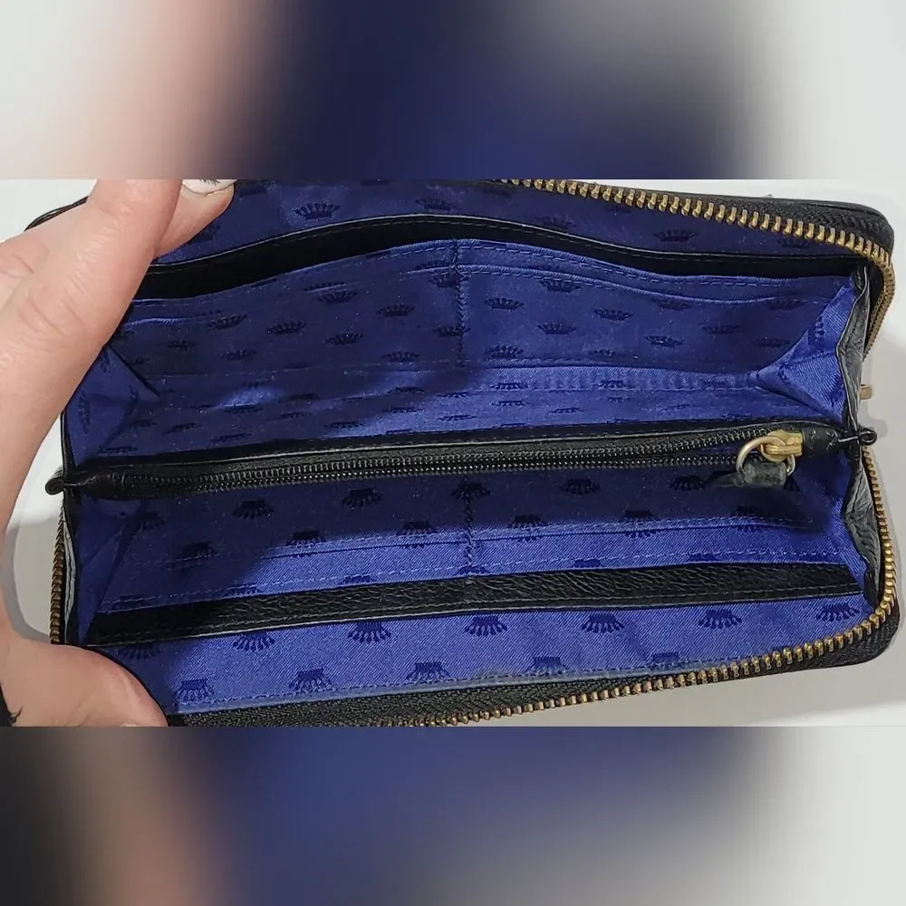 Juicy Couture Black Wallet with Gold Accents
